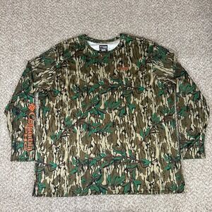 Columbia PHG Shirt Mens 4XL Green Luke Combs Mossy Oak Camo Long Sleeve Hunting